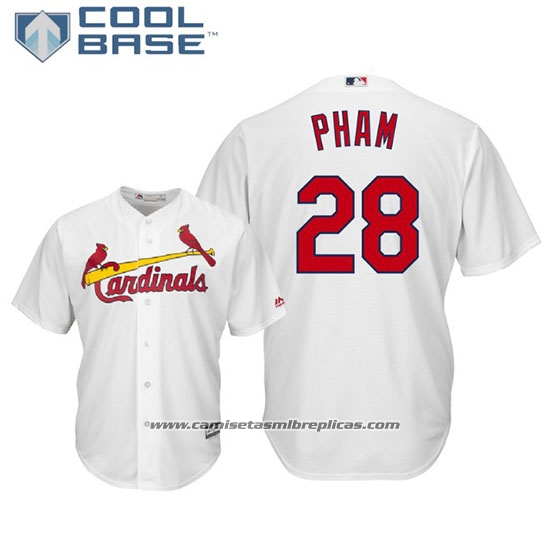 Camiseta Beisbol Hombre St. Louis Cardinals Tommy Pham Cool Base Primera Blanco